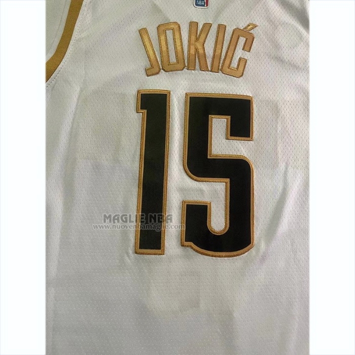 Maglia
 Nikola Jokic NO 15 Denver Nuggets Citta
 2023 NBA Finals Bianco
